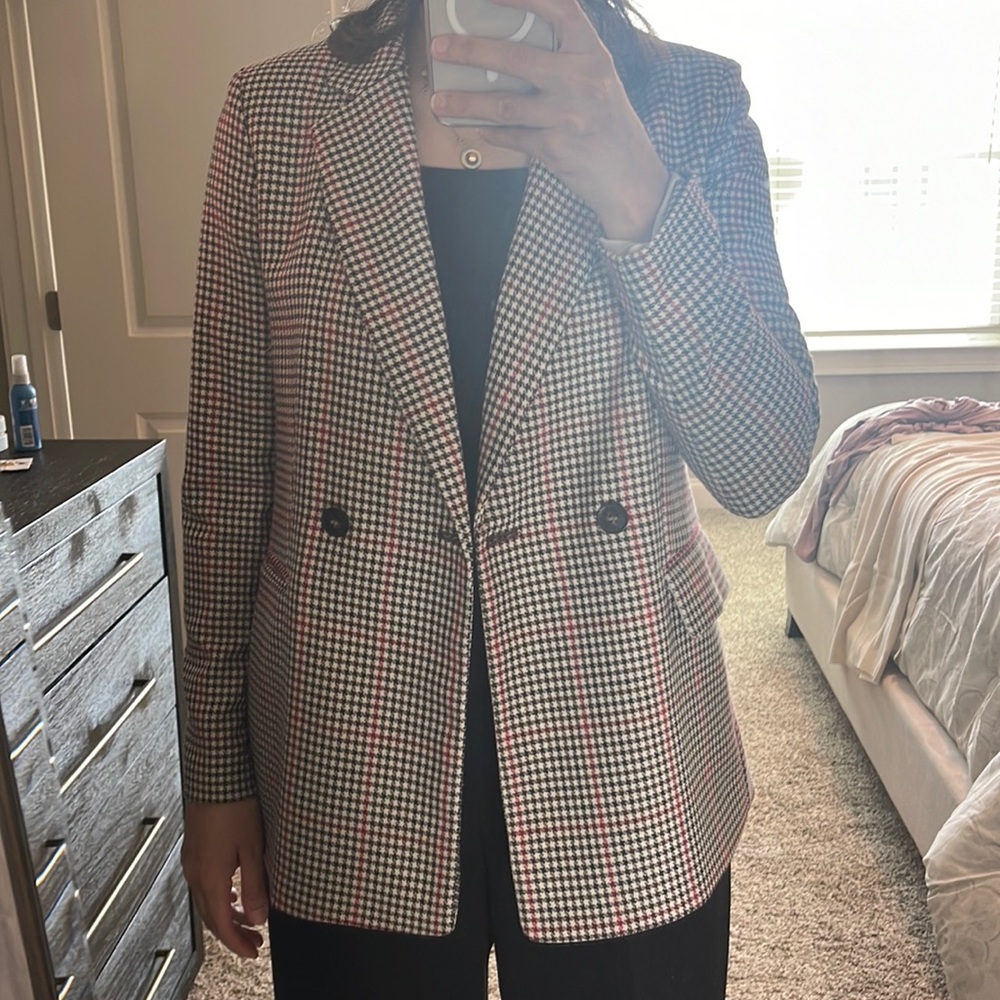 Checked blazer